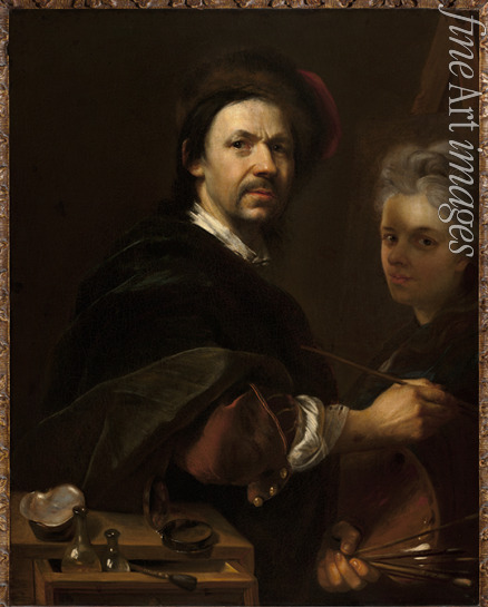 Kupecky (Kupetzky) Jan (Johann) - Self-Portrait with Wife
