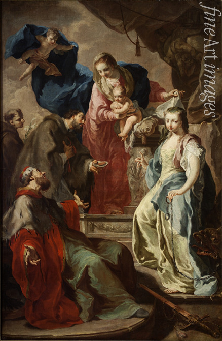 Kern Antonin - Jungfrau Maria mit vier Heiligen