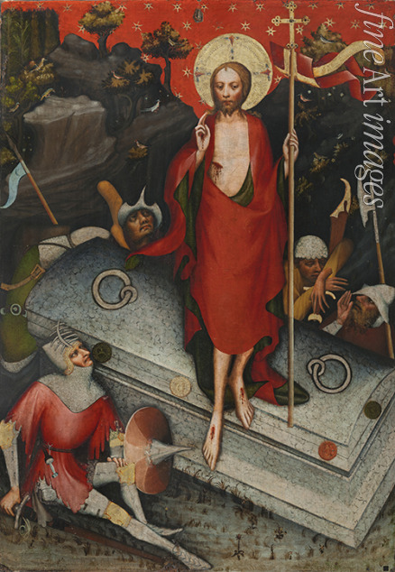 Master of Wittingau (Master of the Trebon Altarpiece) - The Resurrection. From the Trebon Altarpiece