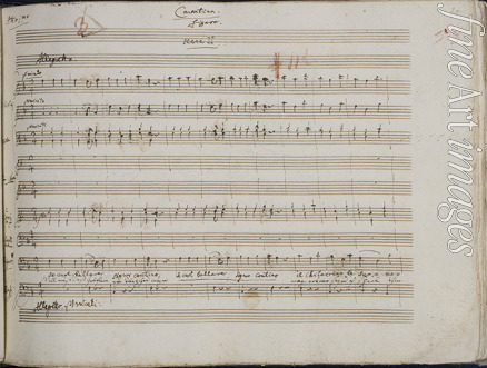 Mozart Wolfgang Amadeus - Autograph: Le nozze di Figaro, Opera buffa in 4 Akten