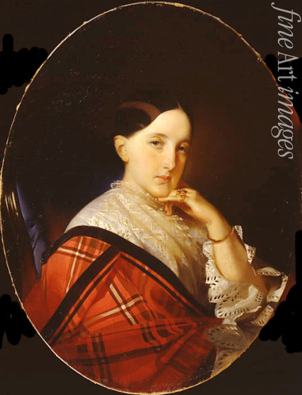 Makarov Ivan Kosmich - Portrait of Grand Duchess Maria Alexandrovna (1824-1880), future Empress of Russia