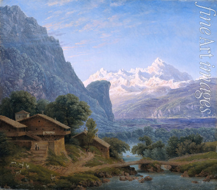 Schinkel Karl Friedrich - View of Mont Blanc