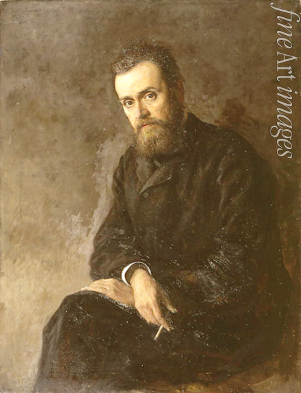 Jaroschenko Nikolai Alexandrowitsch - Porträt des Schriftstellers Gleb Uspenski (1843-1902)
