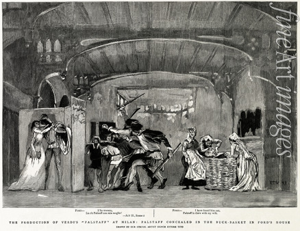Tito Ettore - Premiere of the opera Falstaff by Giuseppe Verdi at La Scala in Milan on 9 February 1893