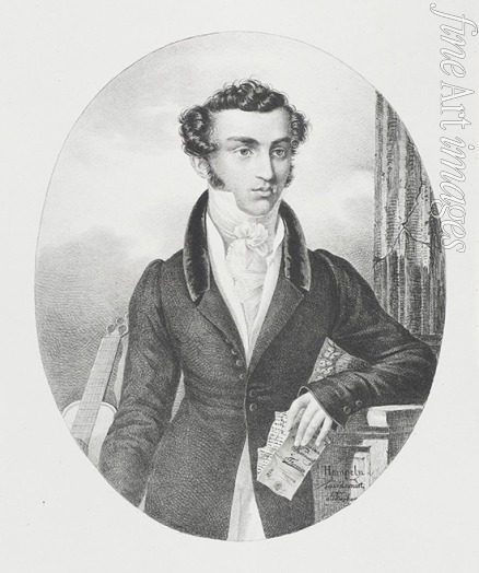 Hampeln Carl von - Porträt von Komponist und Dichter Nicholai Alexandrowitsch Korsakow (1800-1820)