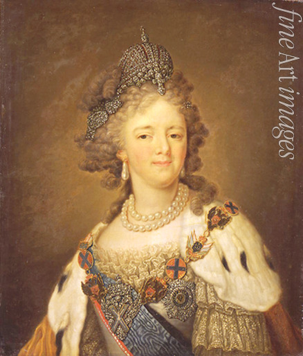 Borowikowski Wladimir Lukitsch - Porträt der Zarin Maria Feodorowna von Russland (Sophia Dorothea Prinzessin von Württemberg) (1759-1828)