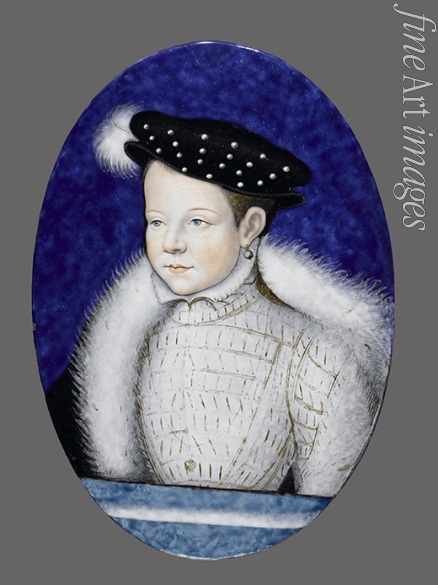 Limousin (Limosin) Léonard - Porträt des künftigen Königs Franz II. von Frankreich (1544-1560)