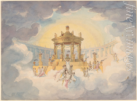 Roller Andreas Leonhard - Bühnenbildentwurf zur Oper Faust von Ch. Gounod
