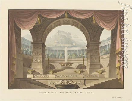 Schinkel Karl Friedrich - Set design for the Opera Armide by Christoph Willibald Gluck