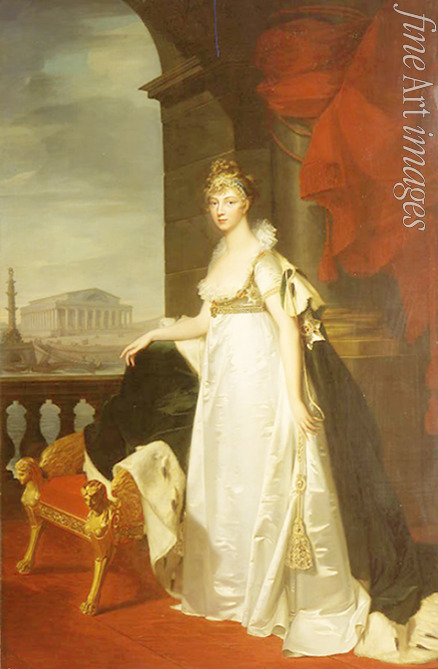 Mosnier Jean Laurent - Porträt der Kaiserin Elisabeth Alexejewna, Prinzessin Luise von Baden (1779-1826)
