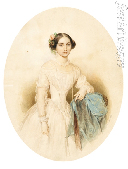 Sokolov Pyotr Fyodorovich - Portrait of a woman