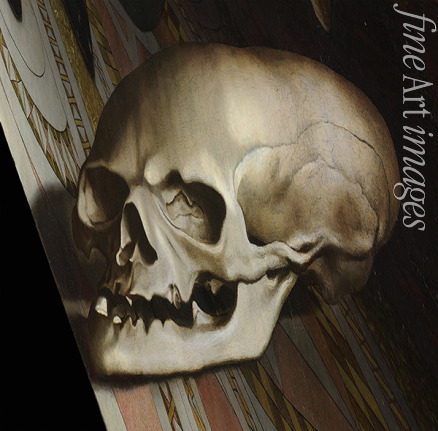 Holbein Hans the Younger - The anamorphic skull. The Ambassadors (Detail)