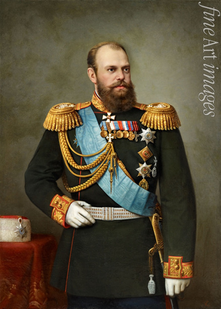 Unbekannter Künstler - Porträt des Kaisers Alexander III. (1845-1894)