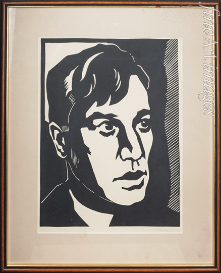Unbekannter Künstler - Porträt von Dichter Boris Pasternak (1890-1960)