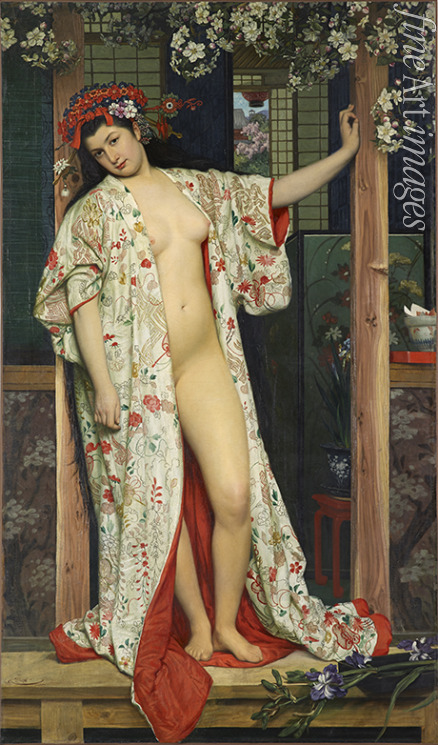 Tissot James Jacques Joseph - A Woman in Japan Bath (La Japonaise au bain)