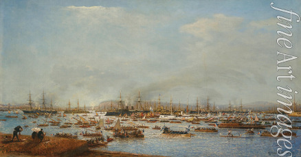 Bogolyubov Alexei Petrovich - The Arrival Of The Russian Fleet Into Toulon Harbour