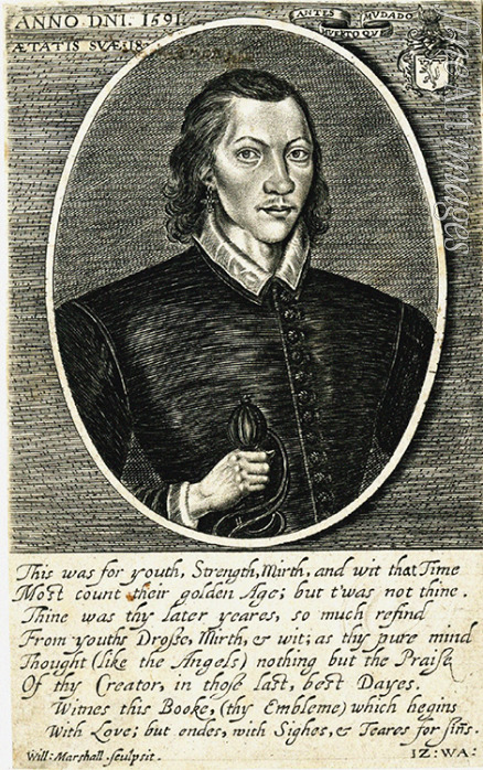 Unbekannter Künstler - Porträt von Dichter John Donne (1572-1631) im Alter von 18 Jahren
