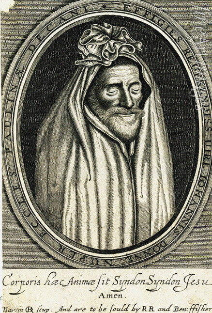 Droeshout Martin - Portrait of the poet John Donne (1572-1631), frontispiece to 