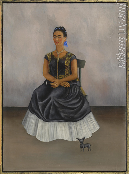 Kahlo Frida - Itzcuintli Dog with Me (Self-Portrait)