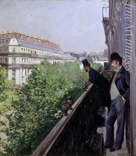 Caillebotte Gustave - Balkon, Boulevard Haussmann
