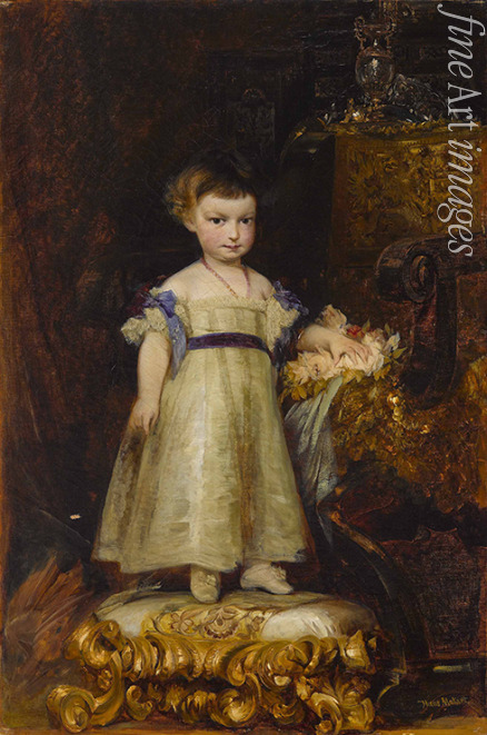 Makart Hans - Archduchess Marie Valerie of Austria as Child (1868-1924)