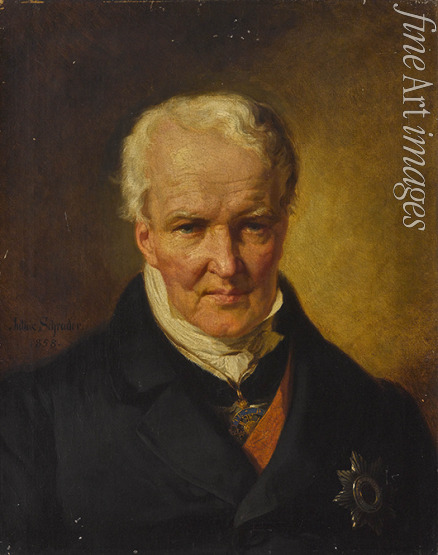 Schrader Julius - Portrait of Alexander von Humboldt (1769-1859)