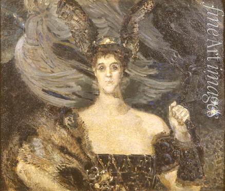 Vrubel Mikhail Alexandrovich - The Valkyrie. Portrait of the artist and patron Countess Maria Tenisheva (1867-1928)