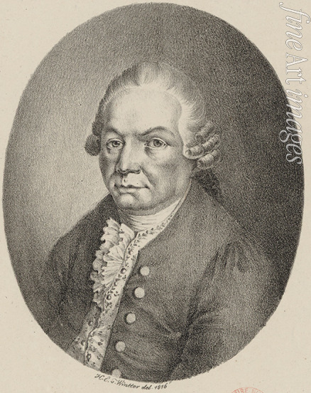 Winter Heinrich Eduard von - Porträt von Carl Philipp Emanuel Bach (1714-1788)