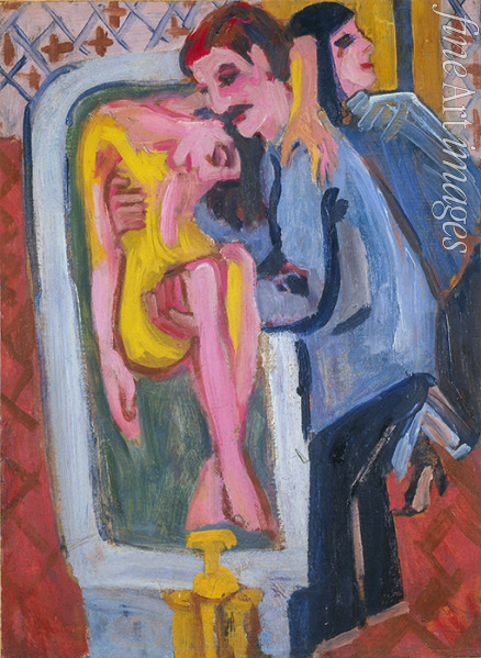 Kirchner Ernst Ludwig - The Bathing a Sick (The Good Samaritan)