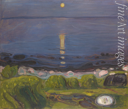Munch Edvard - Summer night on the beach