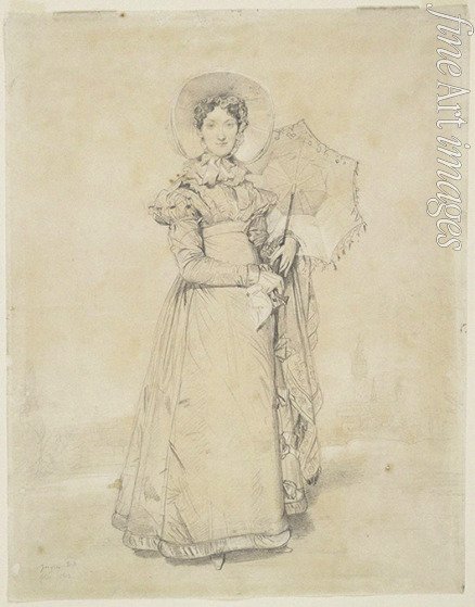 Ingres Jean Auguste Dominique - Portrait of Countess Thérèse Apponyi, née von Nogarola (1790-1874)