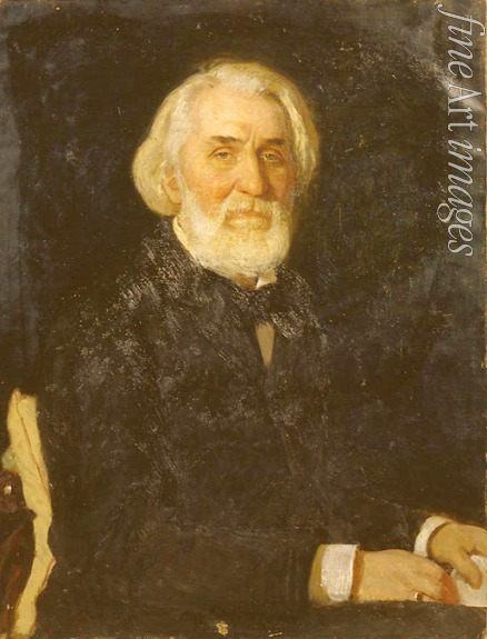 Repin Ilya Yefimovich - Portrait of the author Ivan Sergeyevich Turgenev (1818-1883)