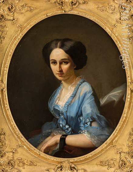 Unbekannter Künstler - Porträt von Gräfin Maria Wladimirowna Linder (1840-1870), geb. Mussina-Puschkina
