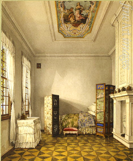 Uchtomski Konstantin Andrejewitsch - Schlafzimmer des Kaisers Peter I. im Lustschloss Monplaisir von Peterhof