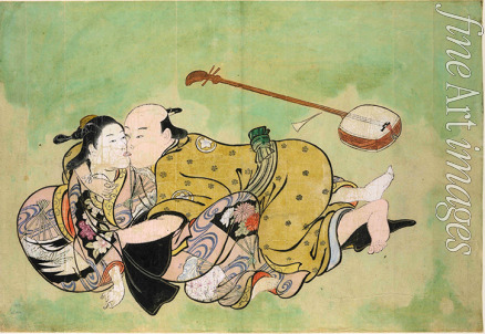 Sukenobu Nishikawa - Ein Mann und Geisha
