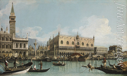 Canaletto - Die Mole nahe der Piazza San Marco in Venedig