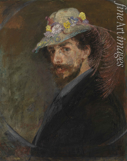 Ensor James - Self-Portrait with Flowered Hat
