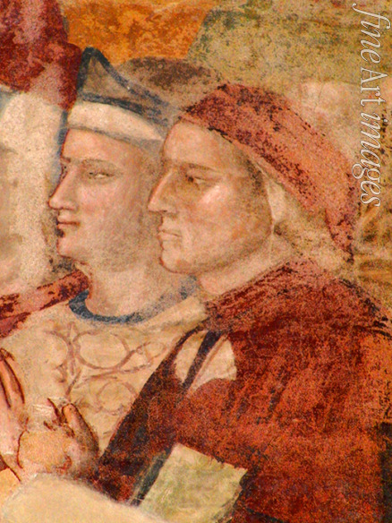 Giotto di Bondone - Porträt von Dante Alighieri (Aus: Fresko des Paradieses)