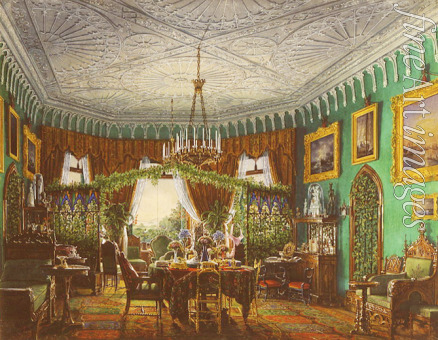 Hau Eduard - The Drawing Room of Empress Alexandra in the Cottage Palace in Peterhof