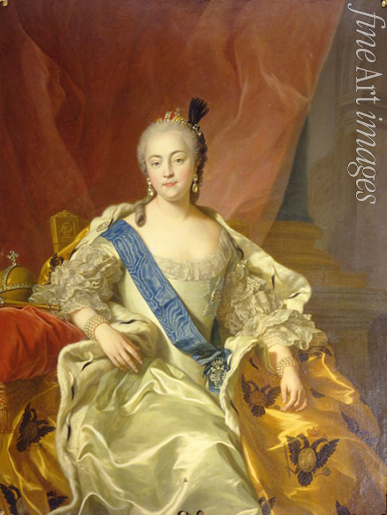 Van Loo Carle - Portrait of Empress Elizabeth of Russia (1709-1762)