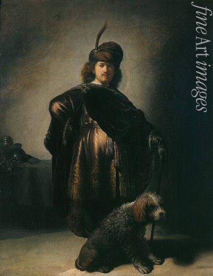 Rembrandt van Rhijn - Selbstbildnis in orientalischem Kostüm