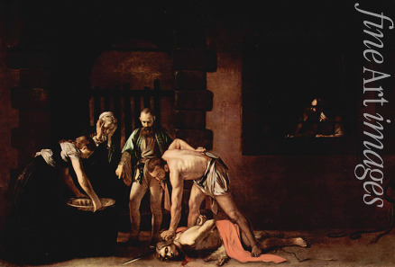 Caravaggio Michelangelo - Die Enthauptung Johannes des Täufers