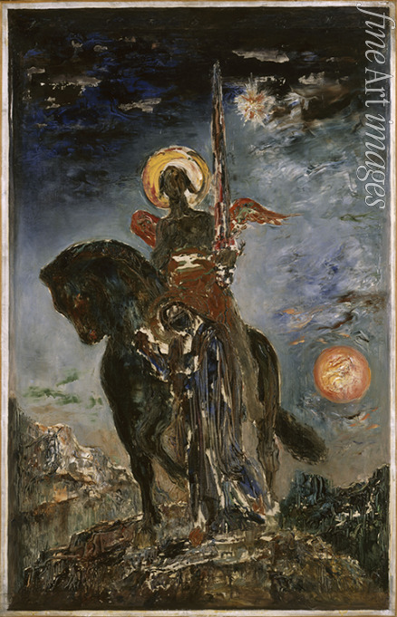 Moreau Gustave - Die Parze und der Engel des Todes (La Parque et l'ange de la Mort)