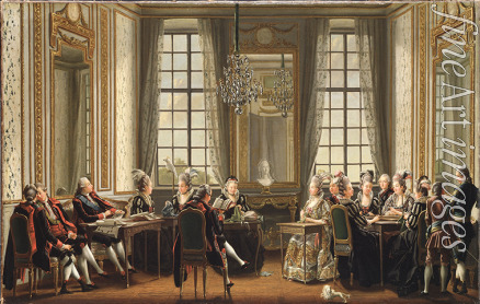 Hilleström Pehr - Conversation at Drottningholms Palace