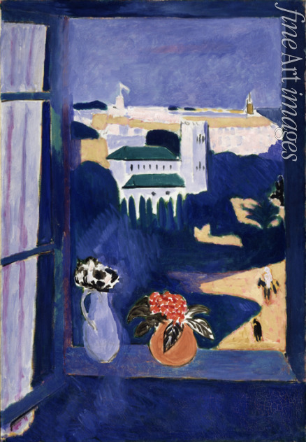 Matisse Henri - Blick aus dem Fenster. Tanger (Der linke Teil des Marokkanischen Triptychons)