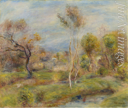 Renoir Pierre Auguste - Der Teich, Cagnes oder Landschaft in Cagnes-sur-Mer