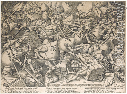 Bruegel (Brueghel) Pieter der Ältere - Der Kampf der Sparbüchsen mit den Gelddosen (Die Schlacht ums Geld)