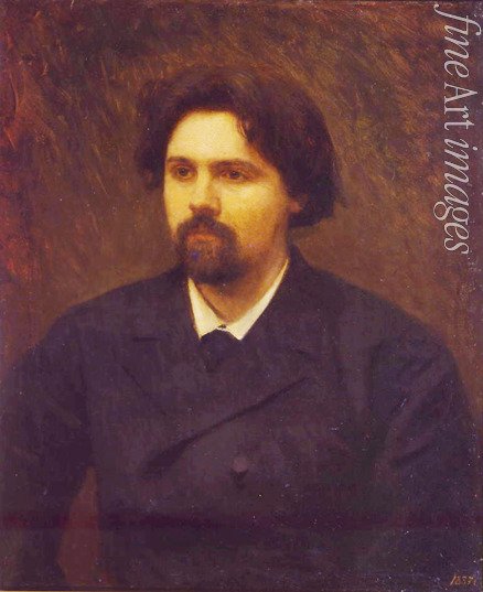 Kramskoi Iwan Nikolajewitsch - Porträt des Malers Wassili Surikow (1848-1916)