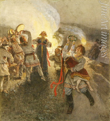 Lebedev Klavdi Vasilyevich - Night on the Eve of Ivan Kupala