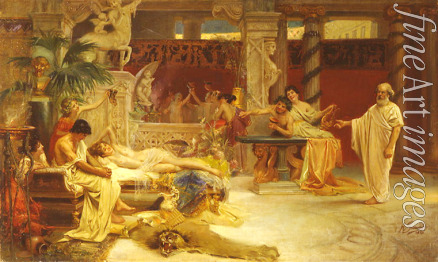Siemiradzki Henryk - Socrates seeking Alcibiades in the house of a Hetaera